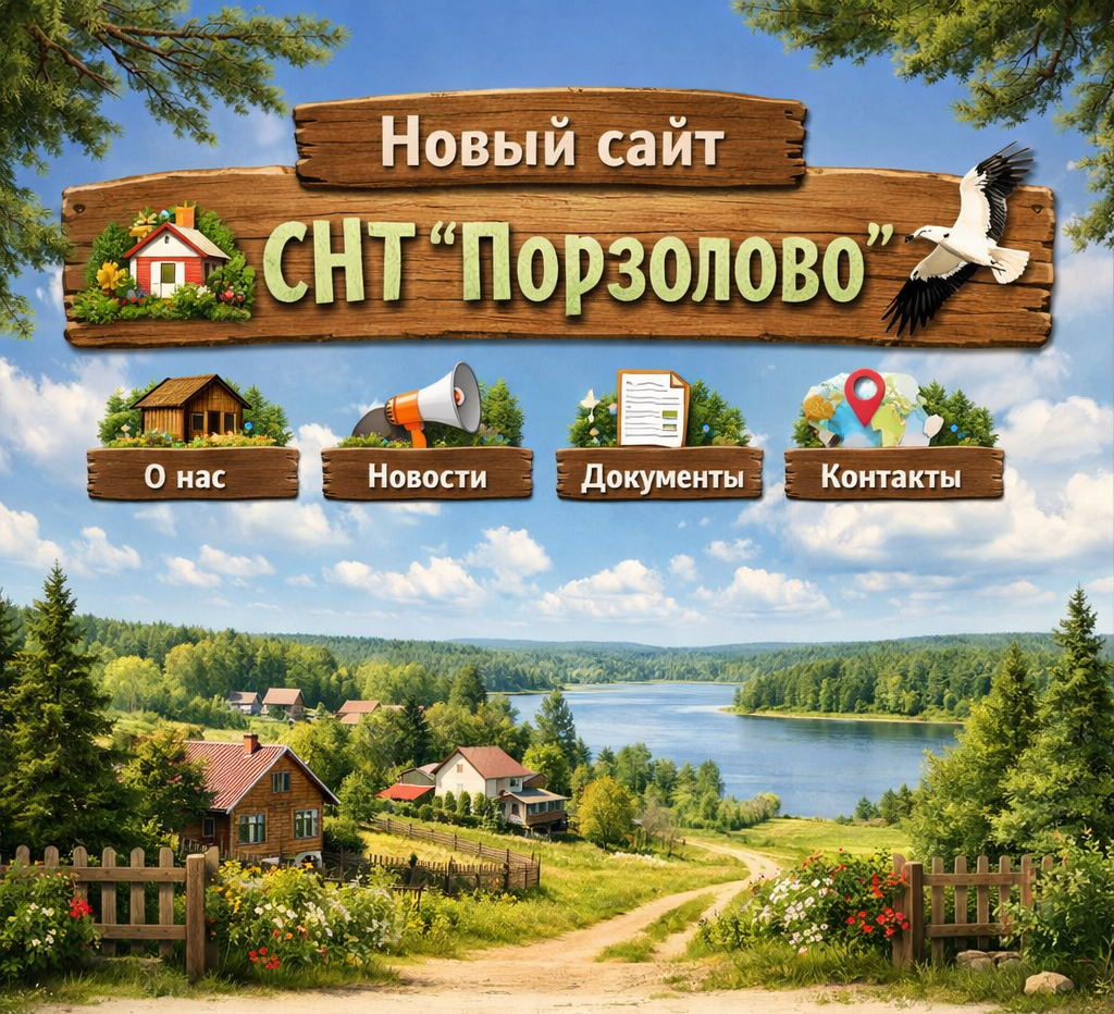 Новый сайт СНТ "Порзолово"